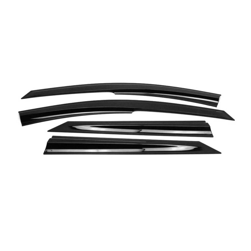 4x Windabweiser Regenabweiser für VW Passat B8 2015-2019 Acryl Dunkel