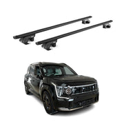 Dachträger Grundtäger für Kia EV9 2023-2026 90kg Aluminium Schwarz 2 tlg ABE
