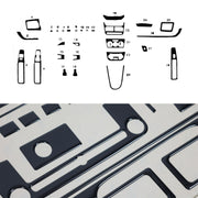 Innenraum Dekor Cockpit für Fiat Doblo 2000-2010 Piano Schwarz Optik 25tlg