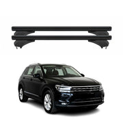 Menabo Dachträger für VW Tiguan II AD1 / Allspace / R-Line 2016-2023 Alu Schwarz
