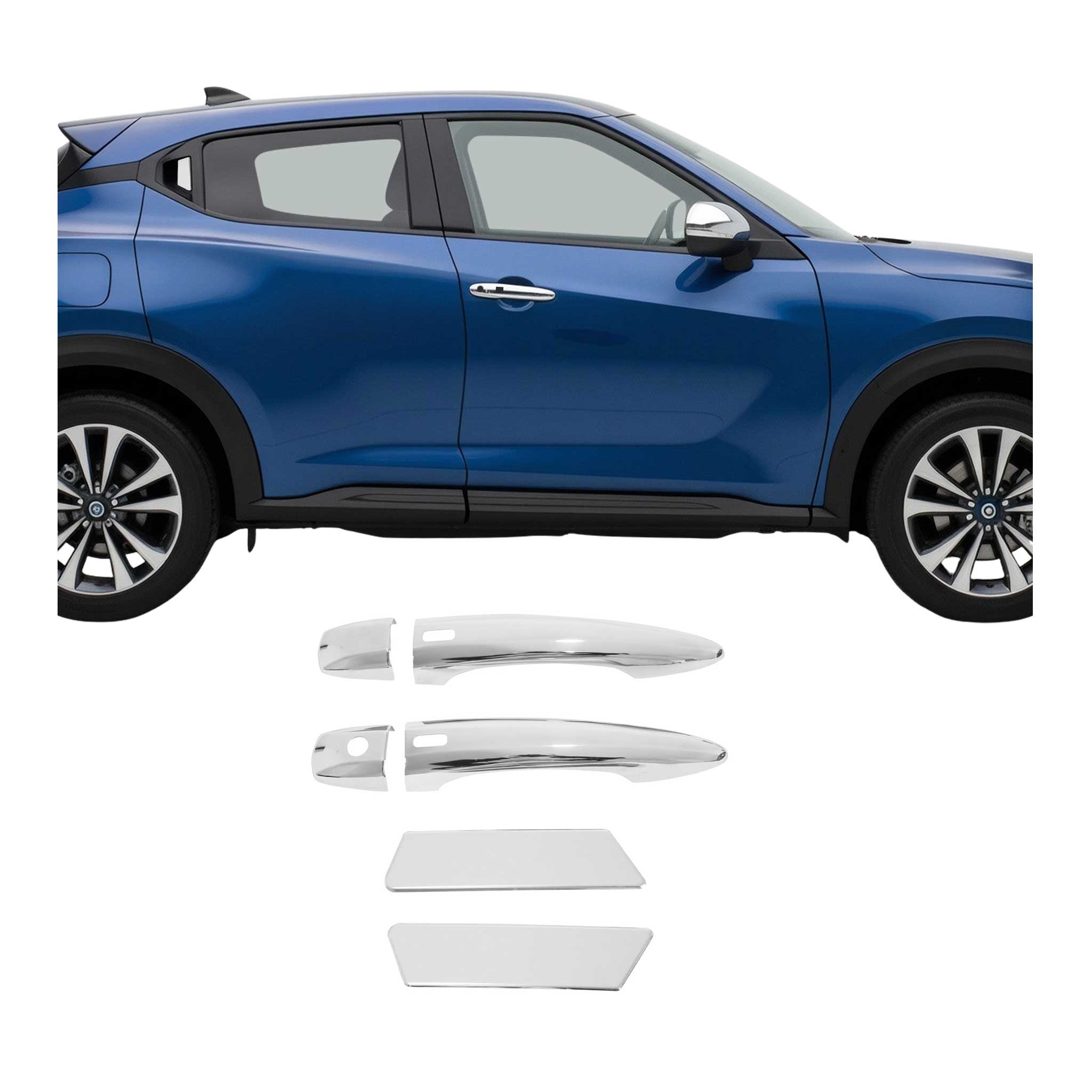 Chrom Türgriff Blende für Nissan Juke 2019-2026 4-Tür Edelstahl 6tlg