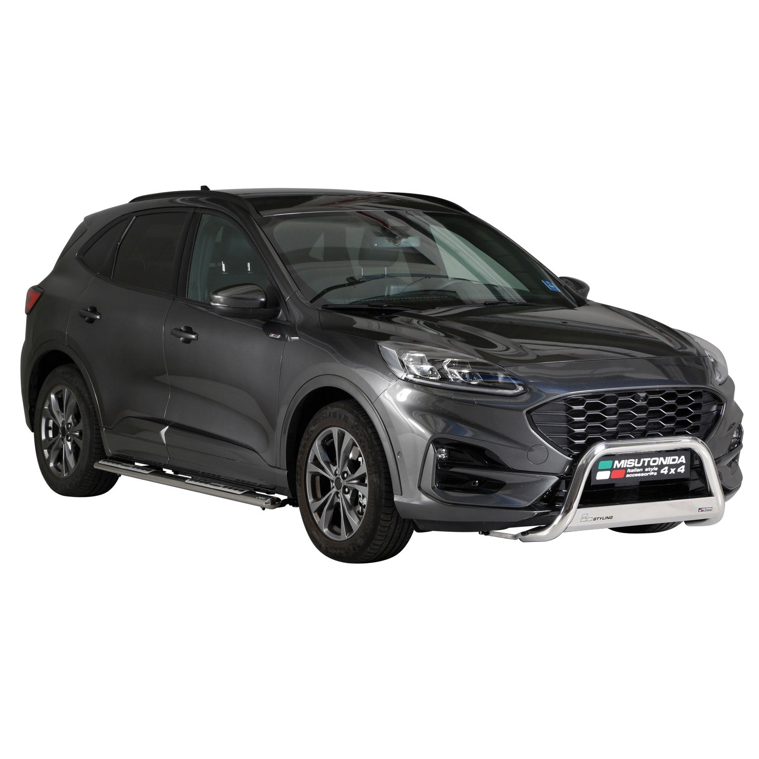 Frontbügel Frontschutzbügel für Ford Kuga III 2019-26 ø63mm Stahl Silber Schutz