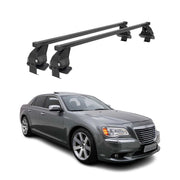 Menabo Dachträger Grundtäger für Lancia Thema 2011-2014 50kg Stahl Schwarz 2 tlg