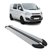 Seitenschweller Trittbretter Schweller für Ford Transit Custom I 2012-23 L2 Alu