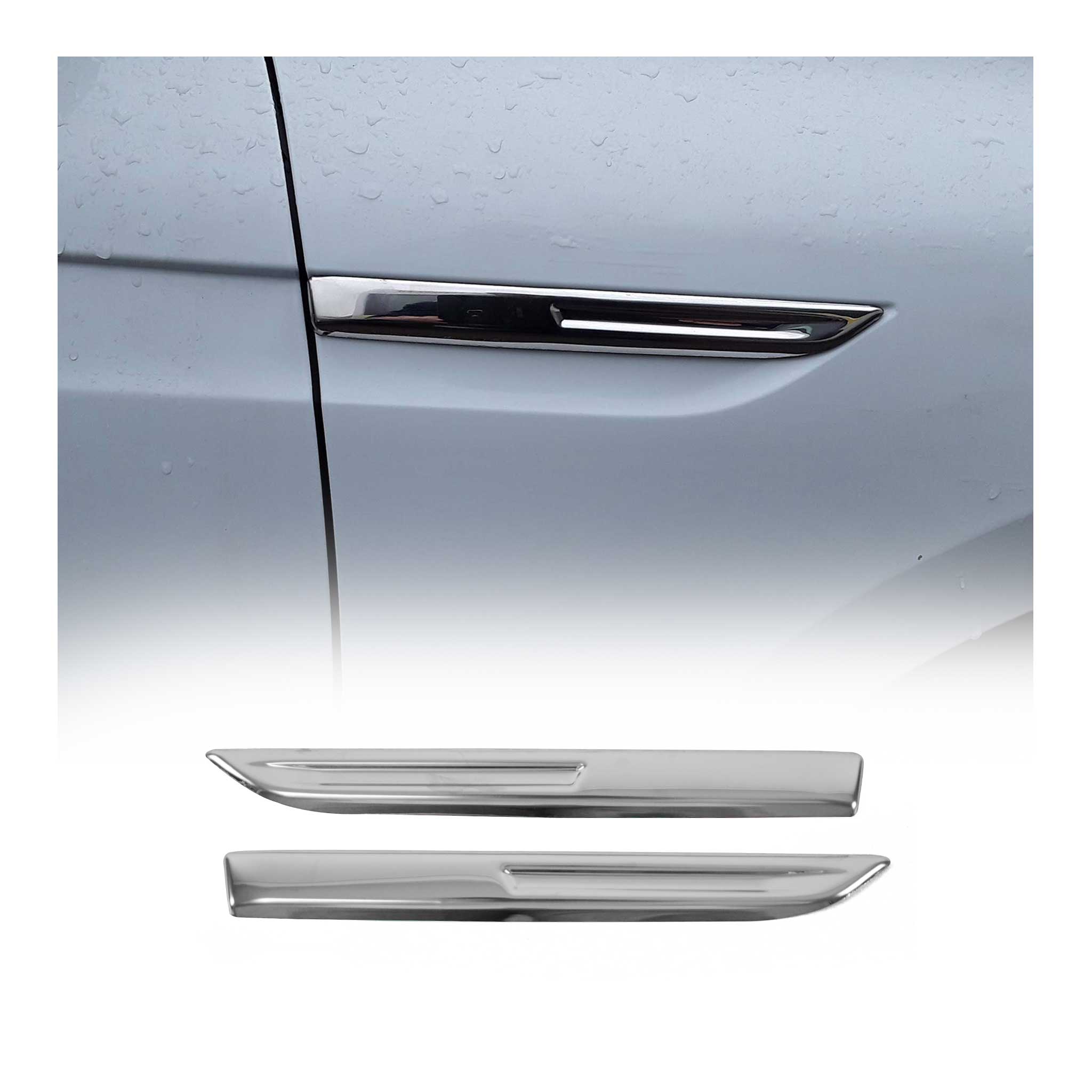 Seitentürleiste Türleisten Türschutzleiste für Renault Megane 2015-2020 Chrom 2x