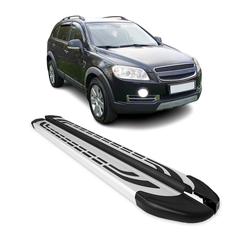 Trittbretter Seitenschweller Seitenbretter für Chevrolet Captiva 2006-2019 Alu