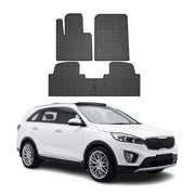OMAC Gummi Fußmatten für Hyundai Santa Fe 2015-2018 Automatten Gummi Schwarz 4x