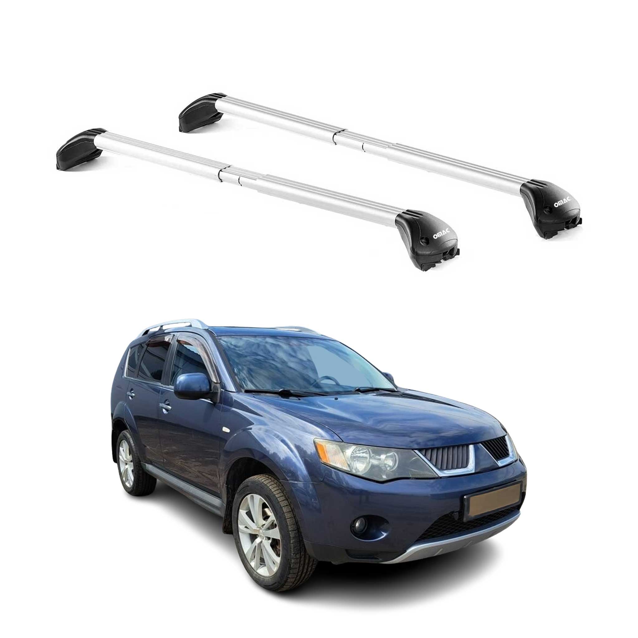 Dachträger für Mitsubishi Outlander 2006-2012 5 tür 100kg Alu Silber 2x ABE