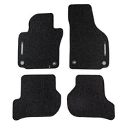 Velours Fußmatten für Seat Leon II 2005-2008 Autoteppich Automatten Schwarz 4tlg