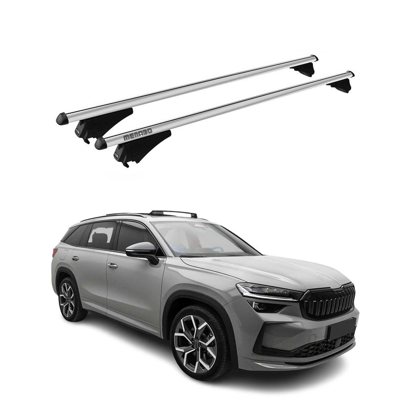Menabo Dachträger Grundtäger für Skoda Kodiaq mk2 2024-2025 75kg Alu Silber 2x