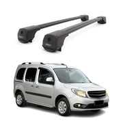 Dachträger Grundträger für Mercedes Citan W415 2012-2021 Aluminium Schwarz 2tlg