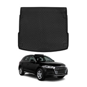 Kofferraummatte Kofferraumwanne für Audi Q5 FY 2017-2024 Gummi TPE Schwarz