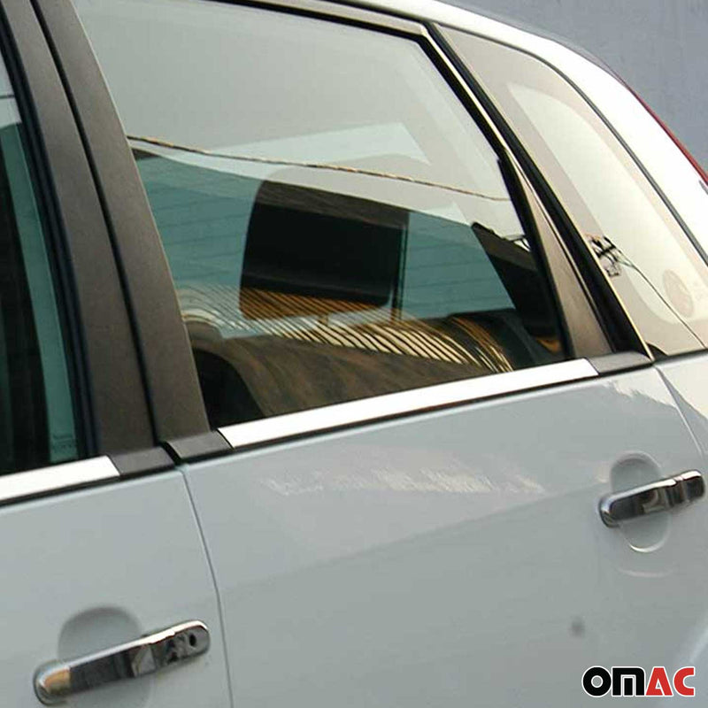 Fensterleisten Zierleisten für Ford Fiesta 2000-2010 Edelstahl Chrom 4tlg