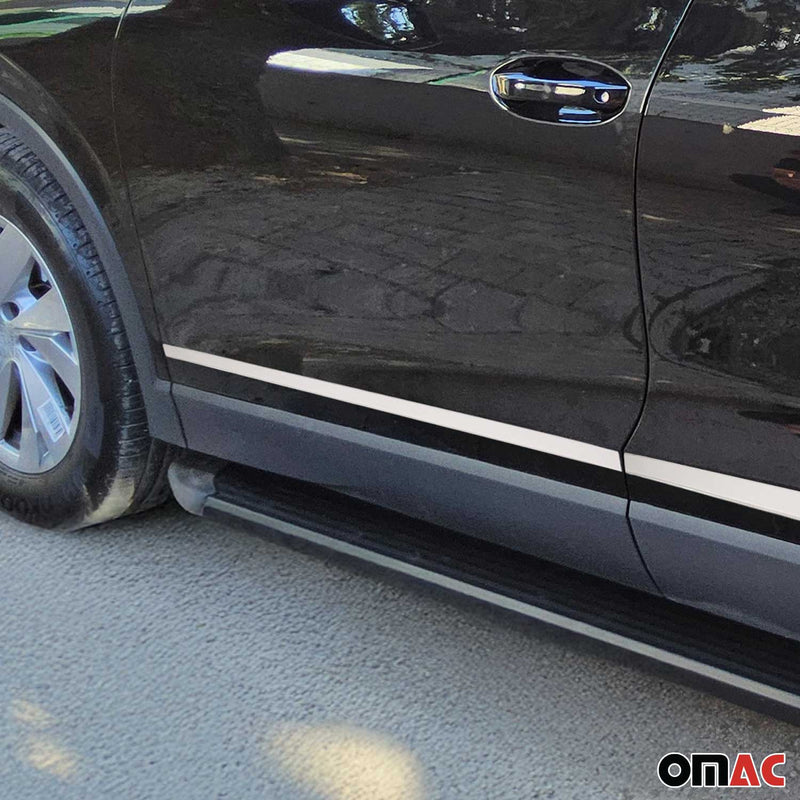 Seitentürleiste Türschutzleiste für VW Tiguan mk3 2024-2025 Edelstahl Chrom 4tlg