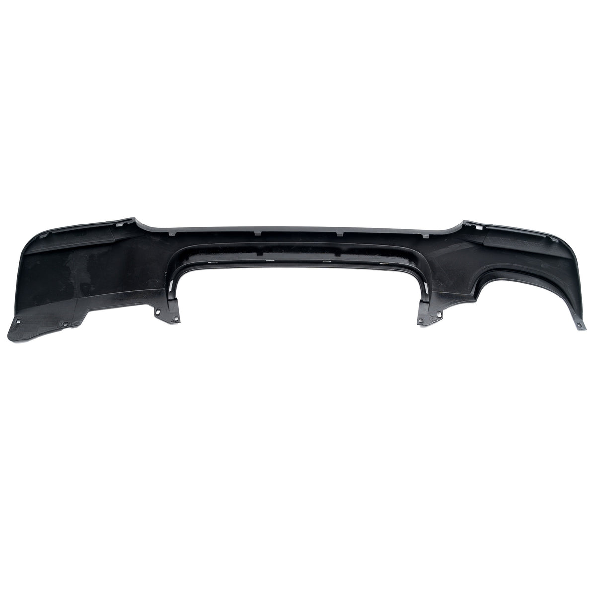 JOM Heckschürzeneinsatz für BMW 3er E92/E93 2006-2013 schwarz glänzend (1/2)-Rohr links