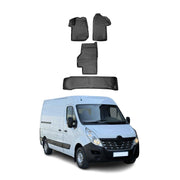 OMAC Gummimatten Fußmatten für Renault Master 2010-2021 TPE Automatte Schwarz 4x