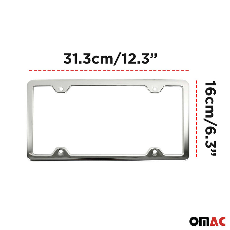 Kennzeichenhalter Nummernschildhalter Satz Chrom Edelstahl US Modell 2x