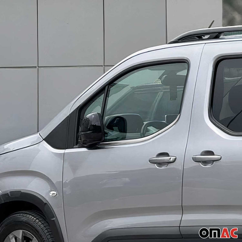 Fensterleisten Zierleisten für Peugeot Rifter 2019-2021 Edelstahl Chrom 2tlg
