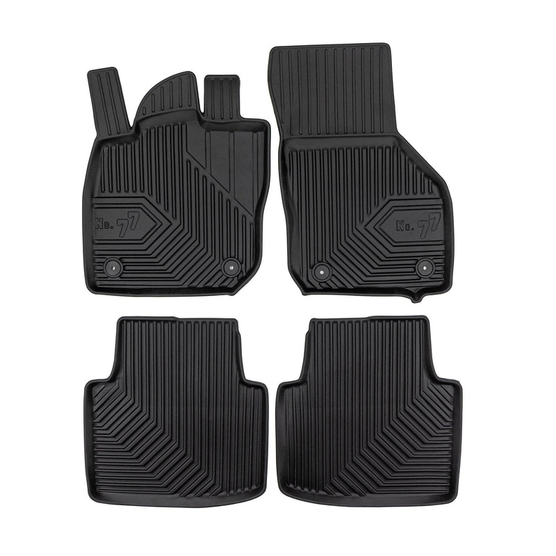 Fußmatten Gummimatten No.77 für VW Passat B9 2023-2025 TPE Gummi Schwarz 4 tlg