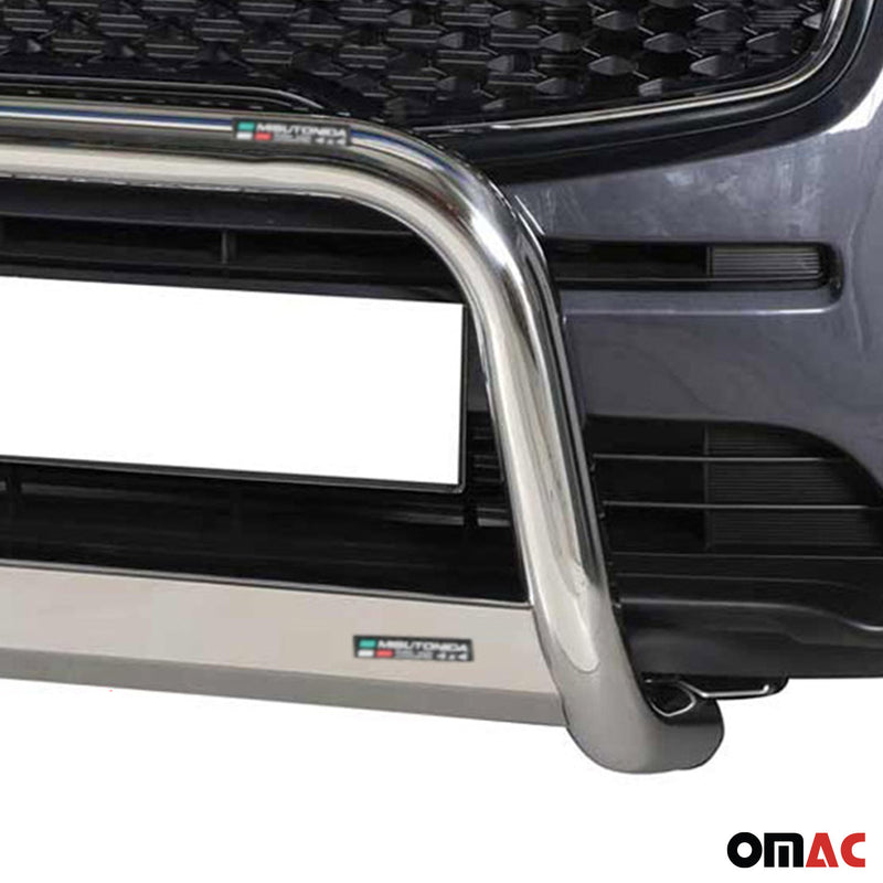Frontbügel Frontschutzbügel für Kia Sportage 2016-2018 ø63mm Stahl Silber Schutz