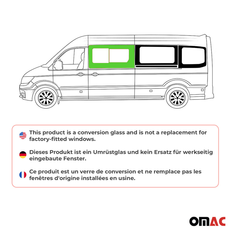 Seitenfenster Schiebefenster für MAN TGE 2017-2025 Links Schiebetür L2