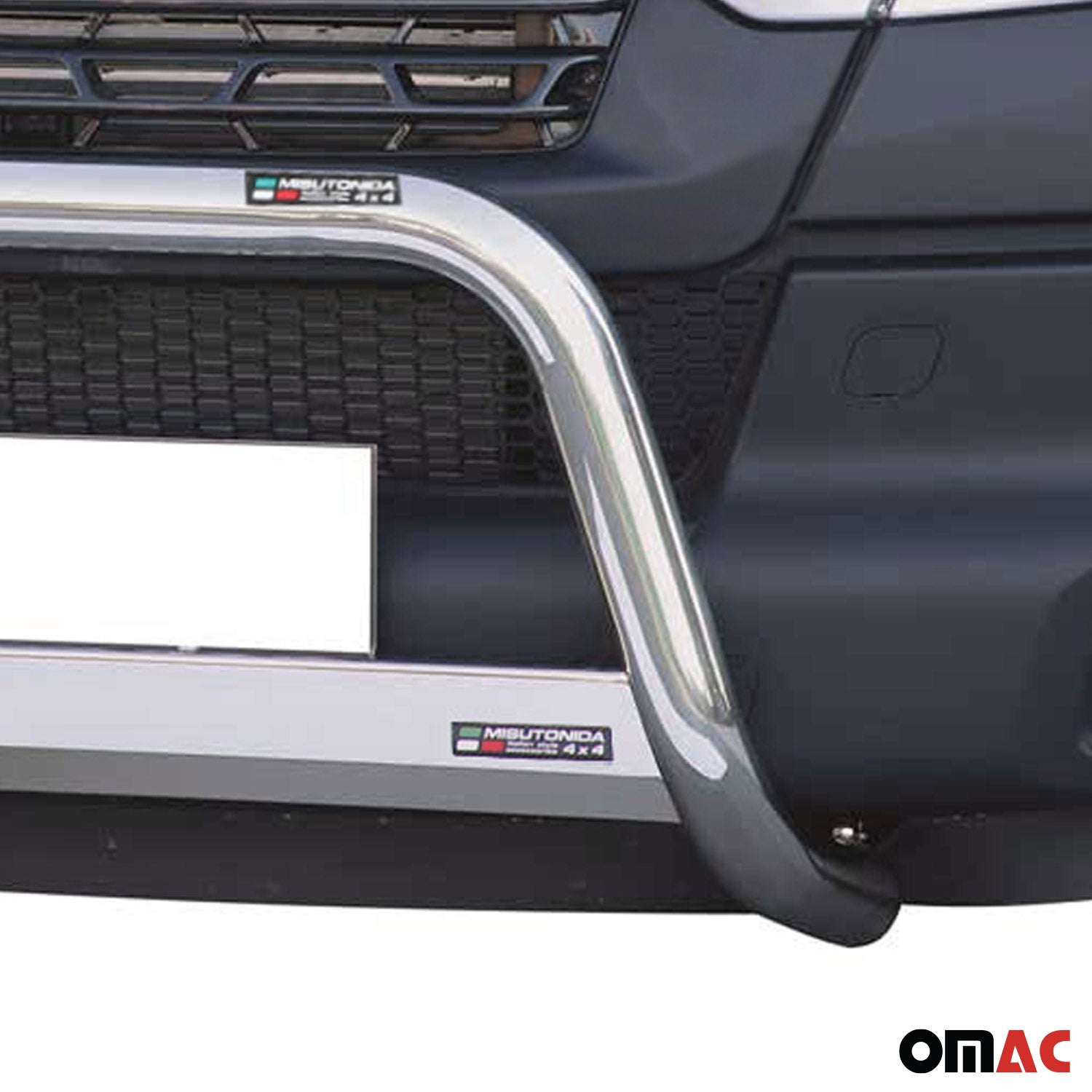 Edelstahl Frontbügel Frontschutzbügel für Iveco Daily 2013-2021 Grau Ø 63 mm