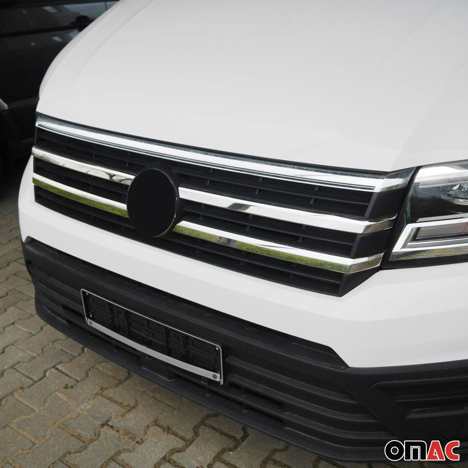 Kühlergrill Leisten Grillleisten für VW Crafter 2017-2026 Edelstahl Chrom 4tlg