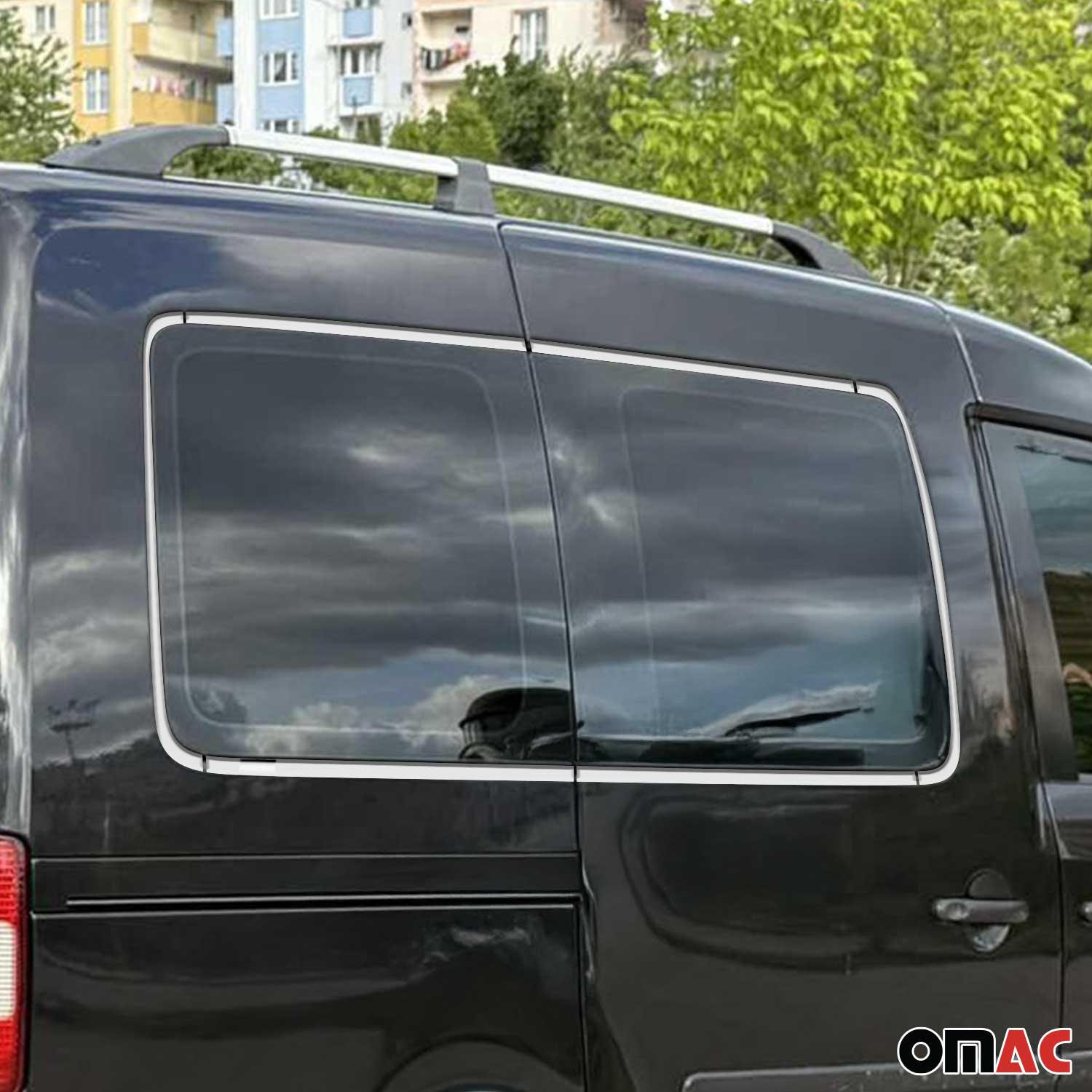 Fensterleisten Zierleisten für VW Caddy 2003-2015 Edelstahl Chrom 12tlg