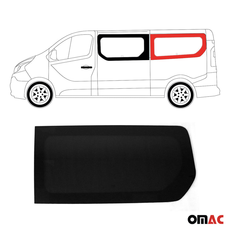 Seitenfenster Auto Fenster für Opel Vivaro 2014-2019 Links Auto L2 Schwarz