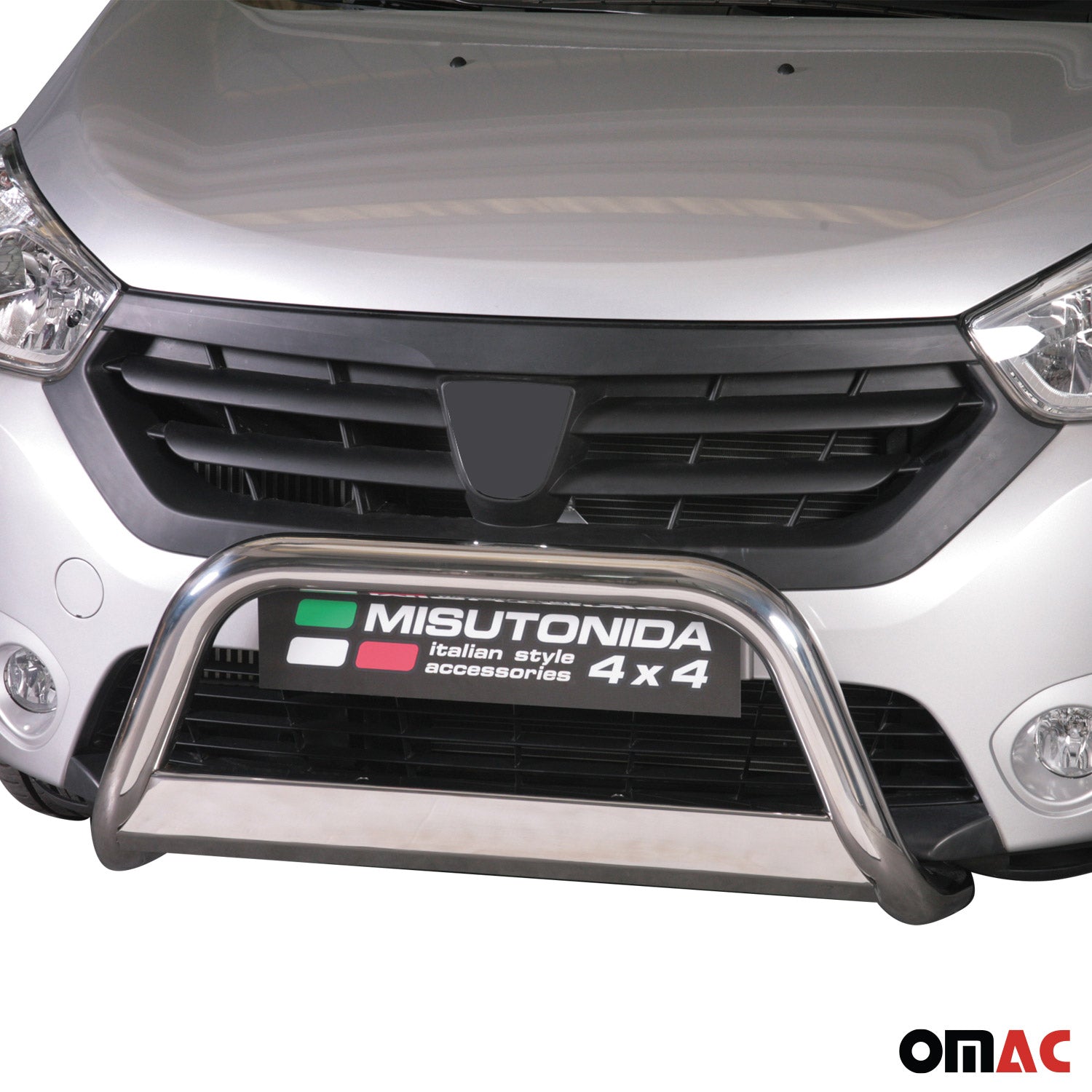 Frontbügel Frontschutzbügel für Dacia Dokker 2012-2017 ø63mm Stahl Silber Schutz