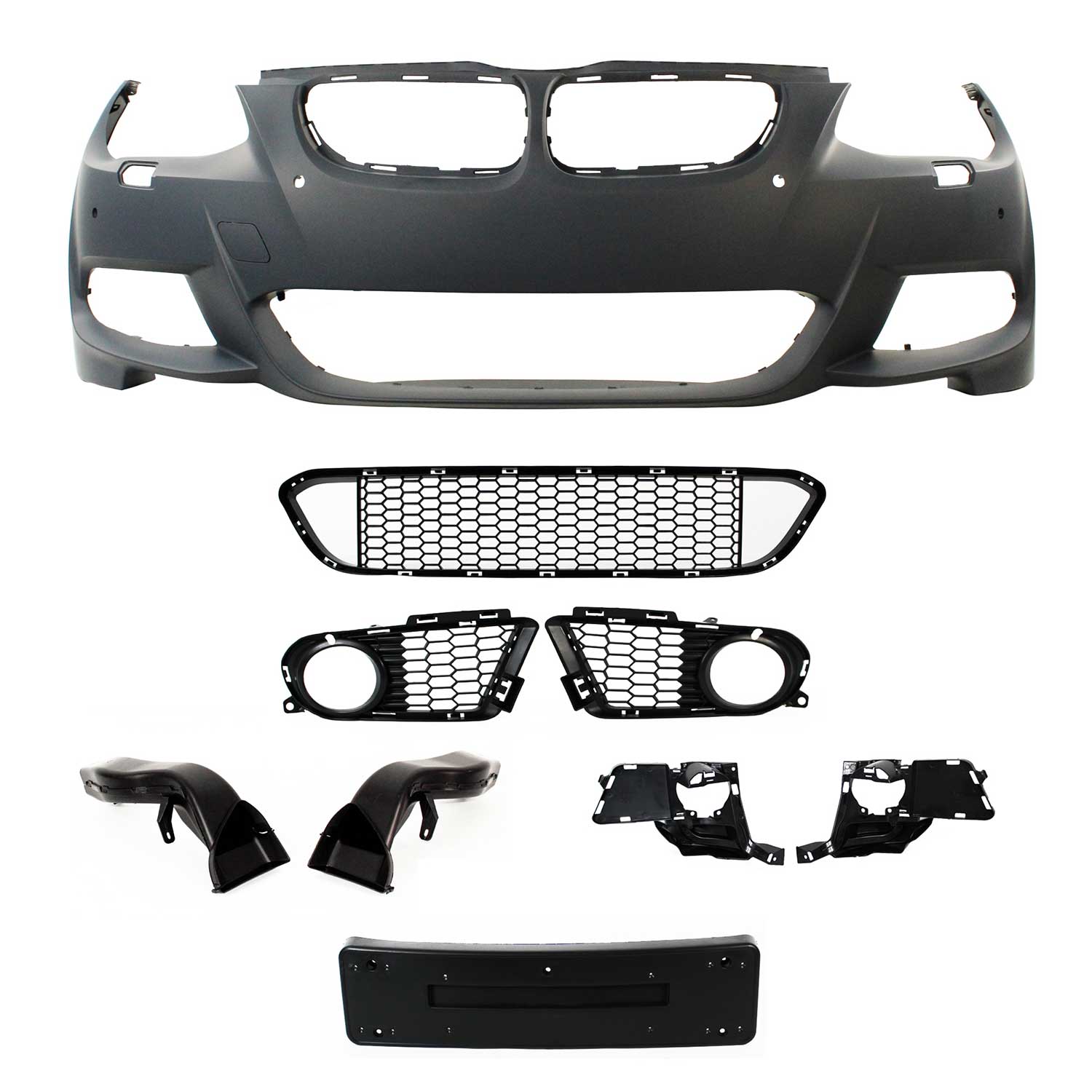 JOM Stoßstangen Kit & Seitenschweller für BMW E92/ E93 LCI 2010-2013 Schwarz