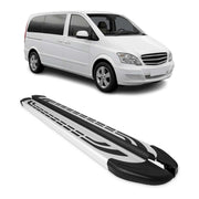 Trittbretter Schweller Seitenbretter für Mercedes Vito W639 2003-2014 L1 L2 Alu
