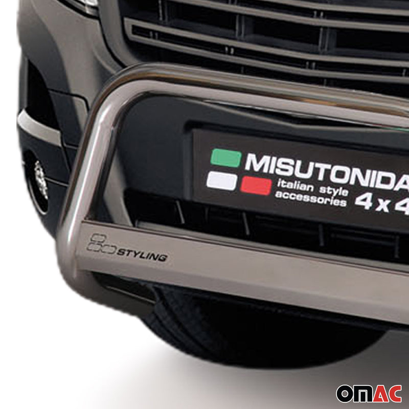 Frontbügel Frontschutzbügel für Opel Movano 2010-2021 ø63mm Stahl Silber Schutz