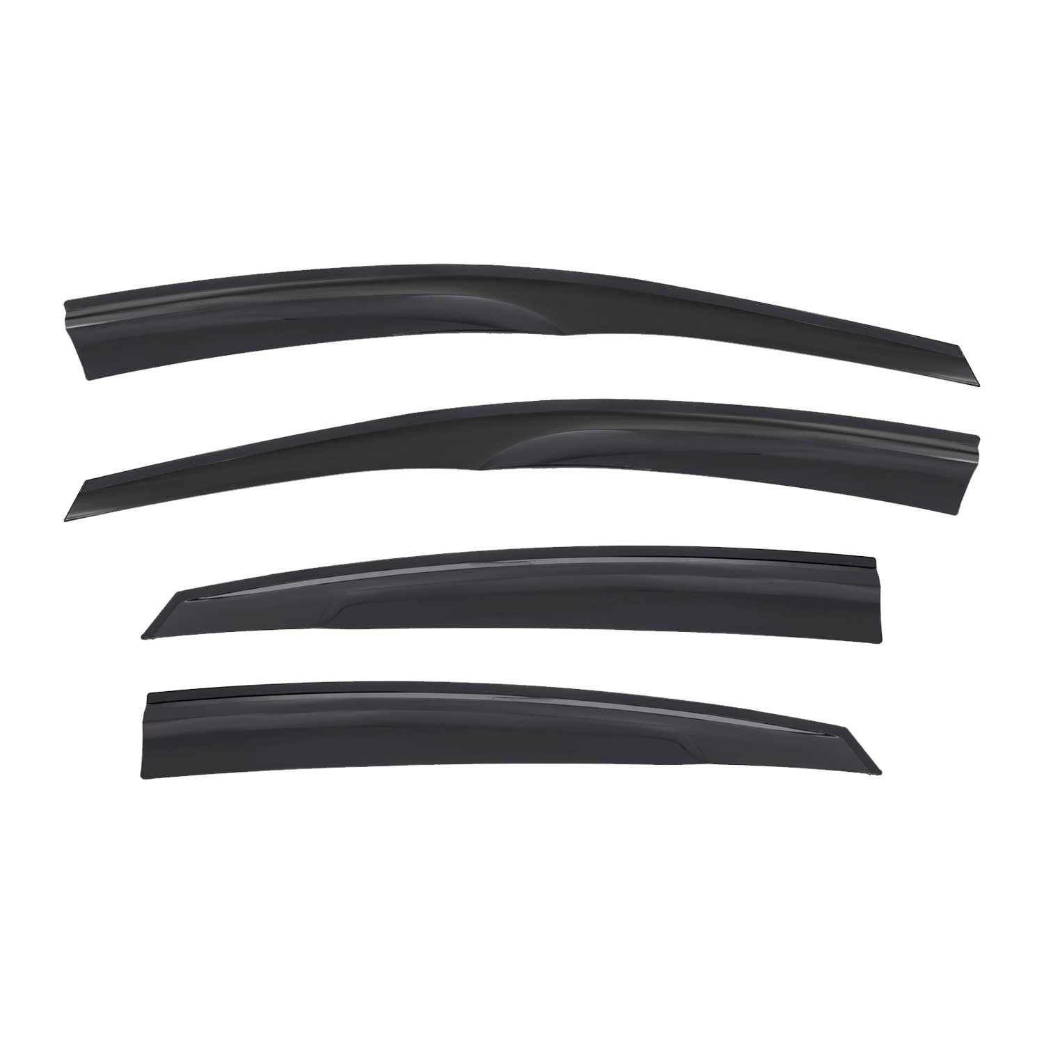4x Windabweiser Regenabweiser für Hyundai Elantra 2010-2016 Acryl Dunkel