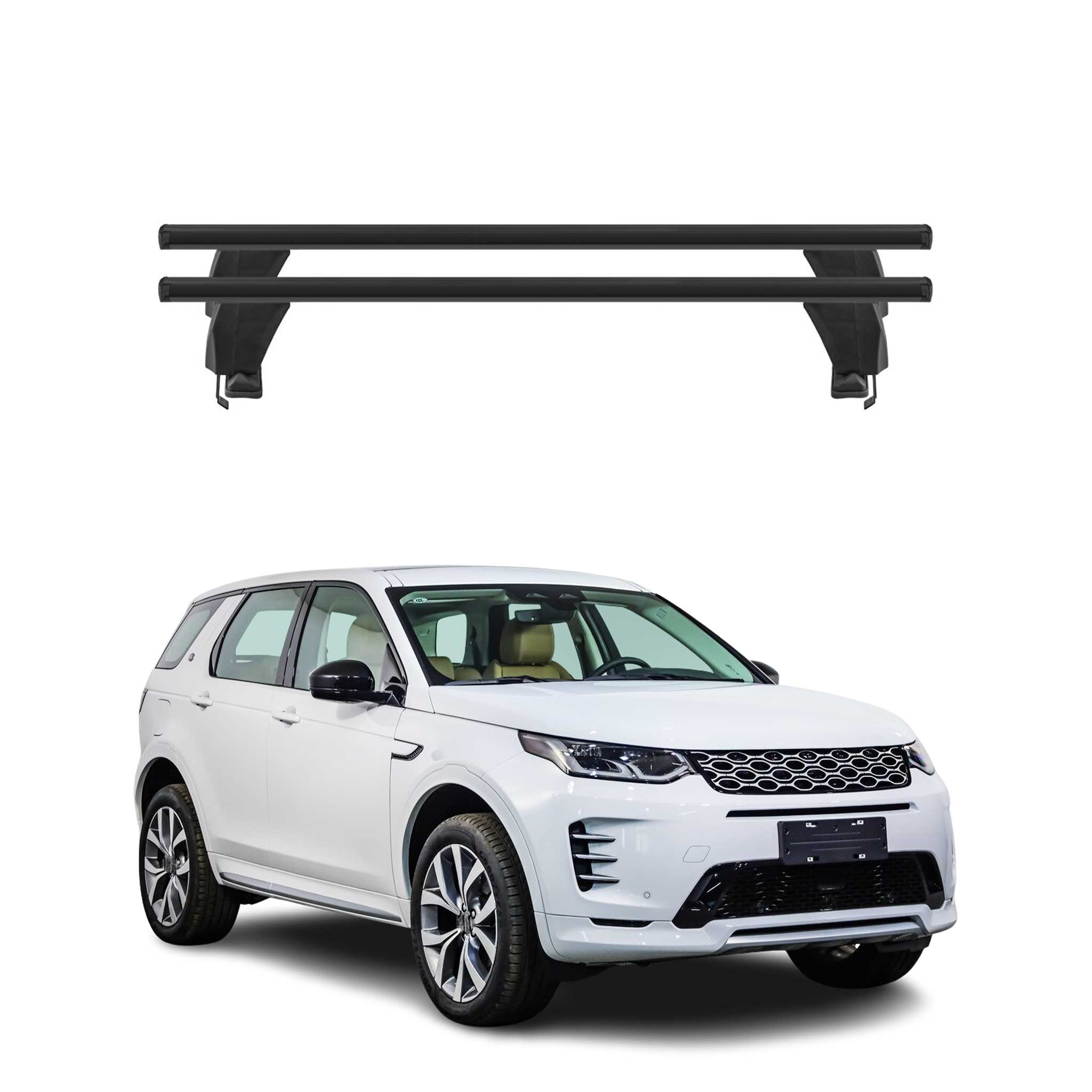 Menabo Dachträger für Land Rover Discovery Sport 2019-2026 50kg Alu Schwarz 2x