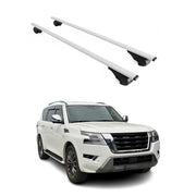 Dachträger Grundtäger für Nissan Patrol 2010-2024 75kg Metall Silber 2 tlg