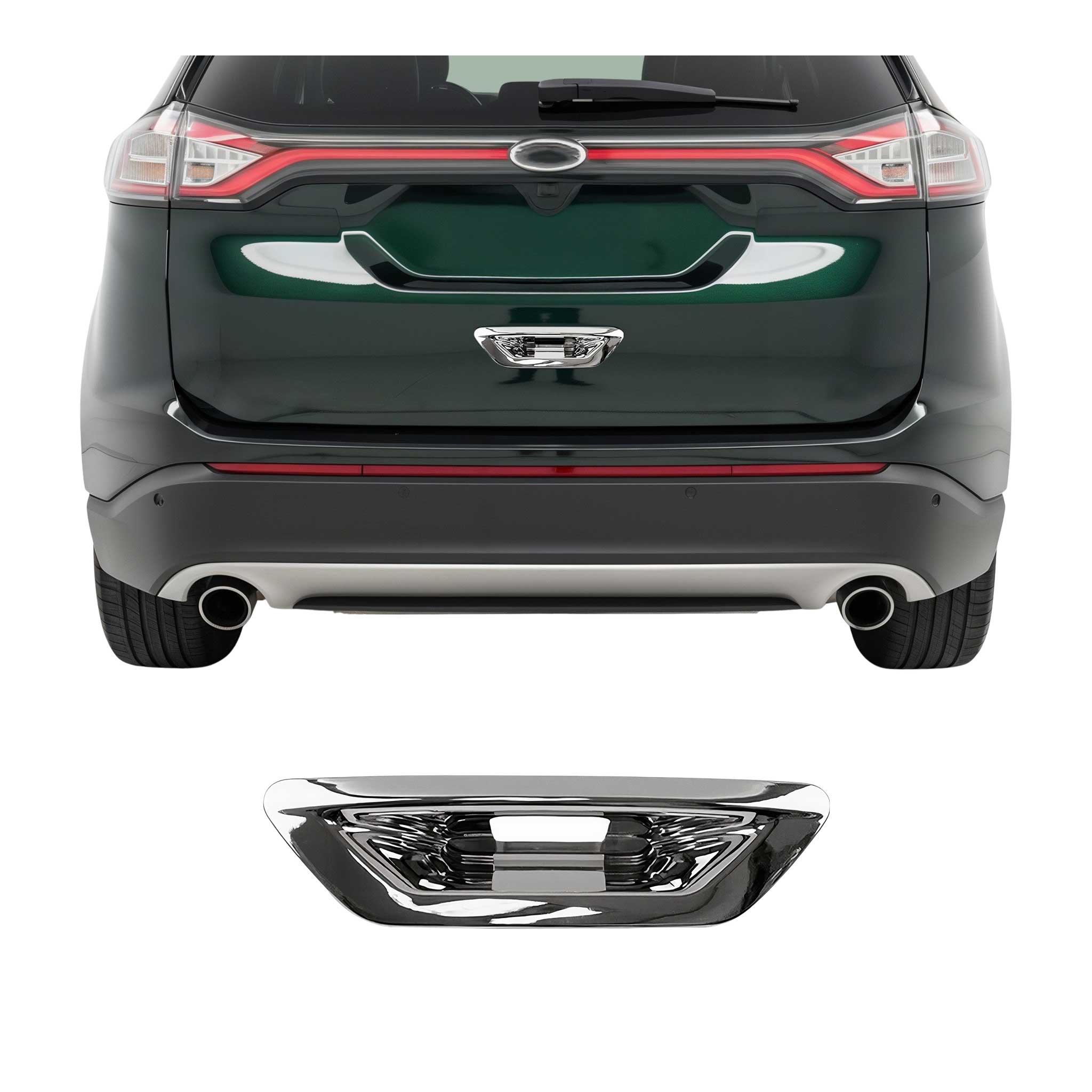 Kofferraumleiste Heckklappe Griff für Ford Edge 2015-2024 Chrom ABS Silber 1tlg