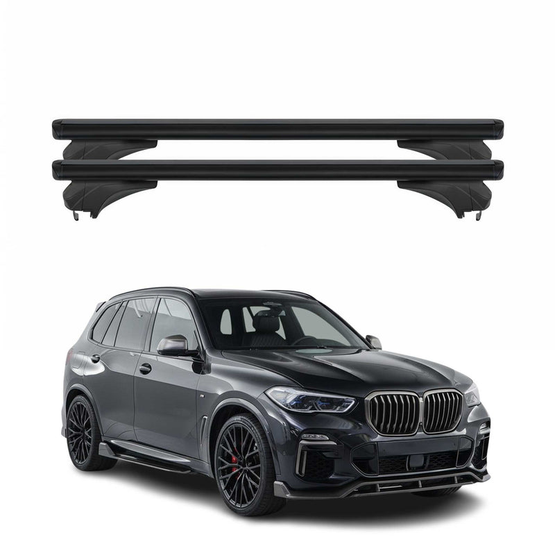 Menabo Dachträger Grundtäger für BMW X5 G05 2019-2025 Aluminium Schwarz 2 tlg