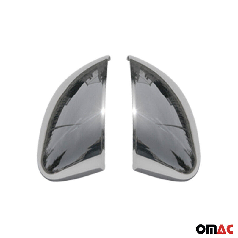 Spiegelkappen Spiegelabdeckung für Fiat Punto Evo 2008-2012 Edelstahl Silber