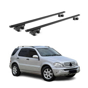 Dachträger Grundtäger für Mercedes ML Klasse W163 1998-2005 90kg Alu Schwarz ABE