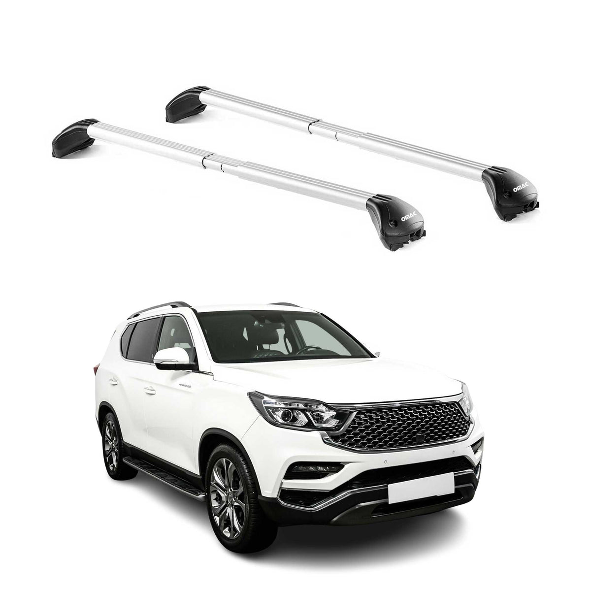 Dachträger für Ssangyong Rexton IV 2017-2026 5 tür 100kg Alu Silber 2x ABE