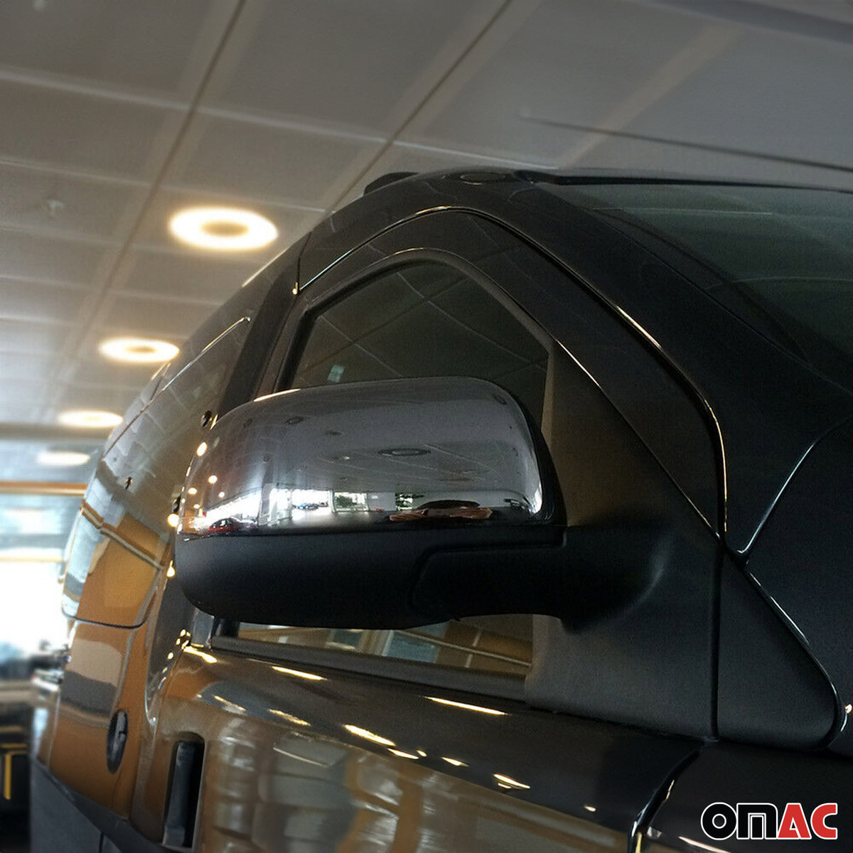 Spiegelkappen Spiegelabdeckung für Dacia Duster mk1 2010-2013 Pre-FL Edelstahl