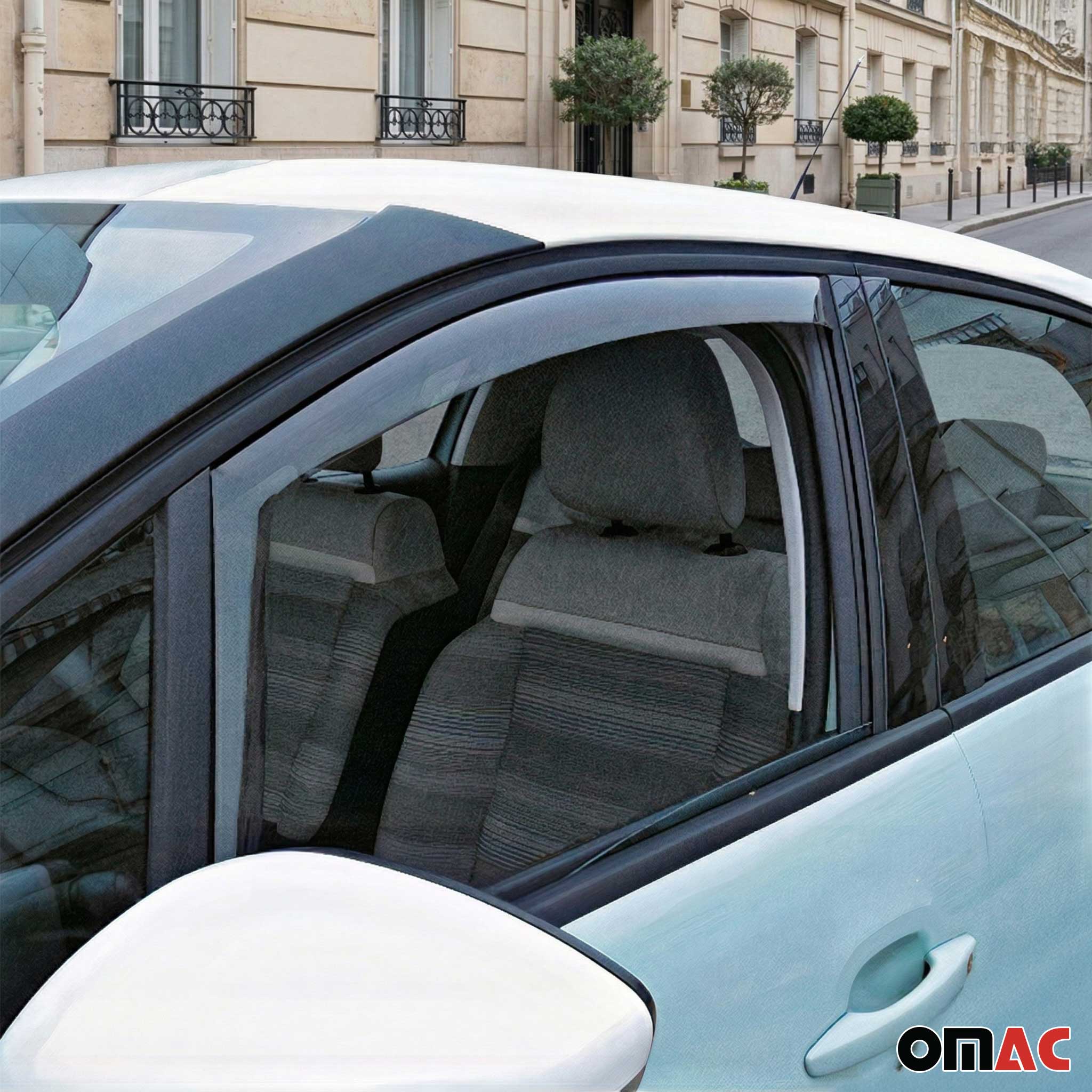 Windabweiser Regenabweiser für Citroen C3 2016-2024 Dunkel Acryl 2tlg