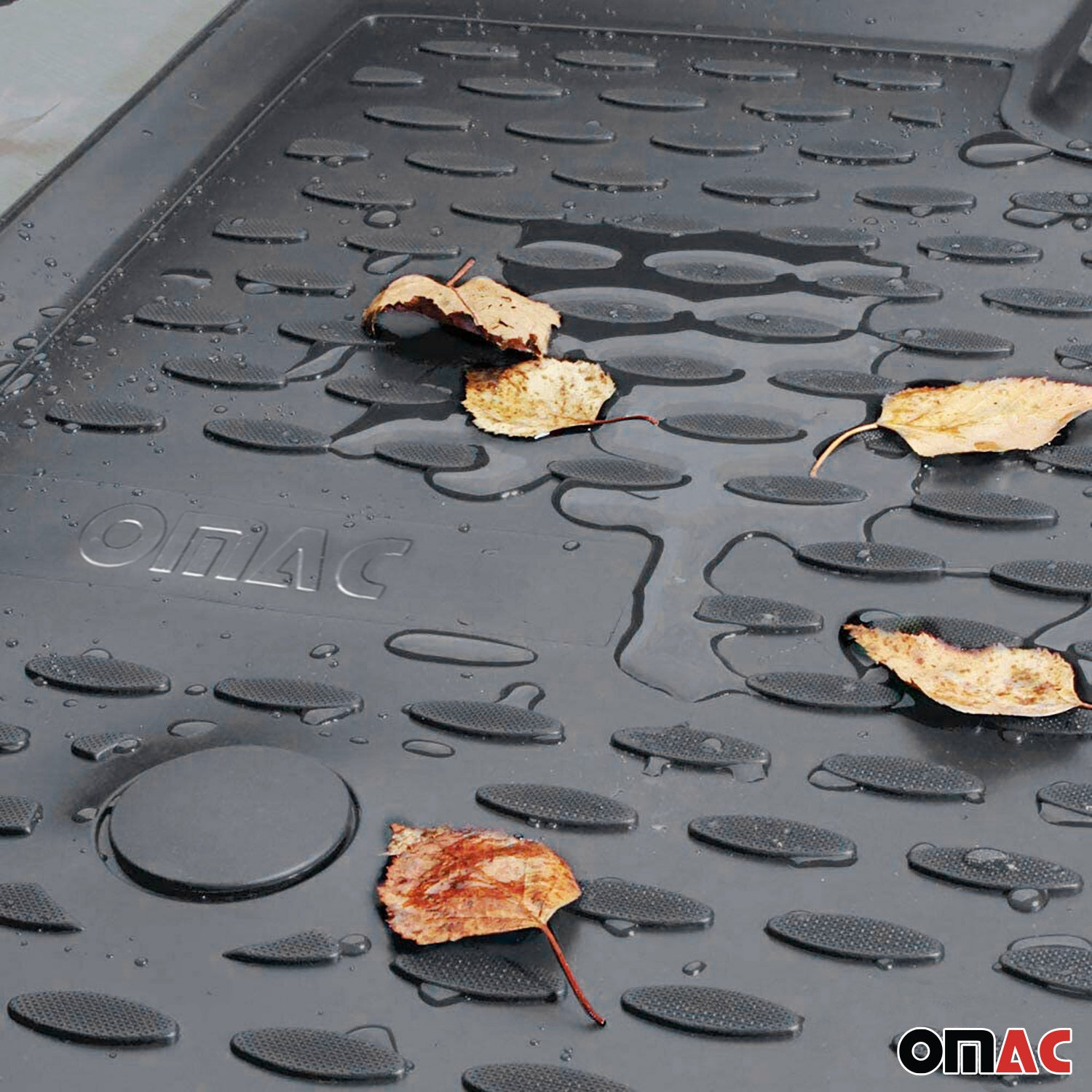 OMAC Gummimatten Fußmatten für VW Golf mk5 Variant 2007-2009 TPE Automatten Grau
