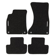 Velours Fußmatten für Audi A4 B8 2007-2015 Autoteppich Automatten Schwarz 4 tlg