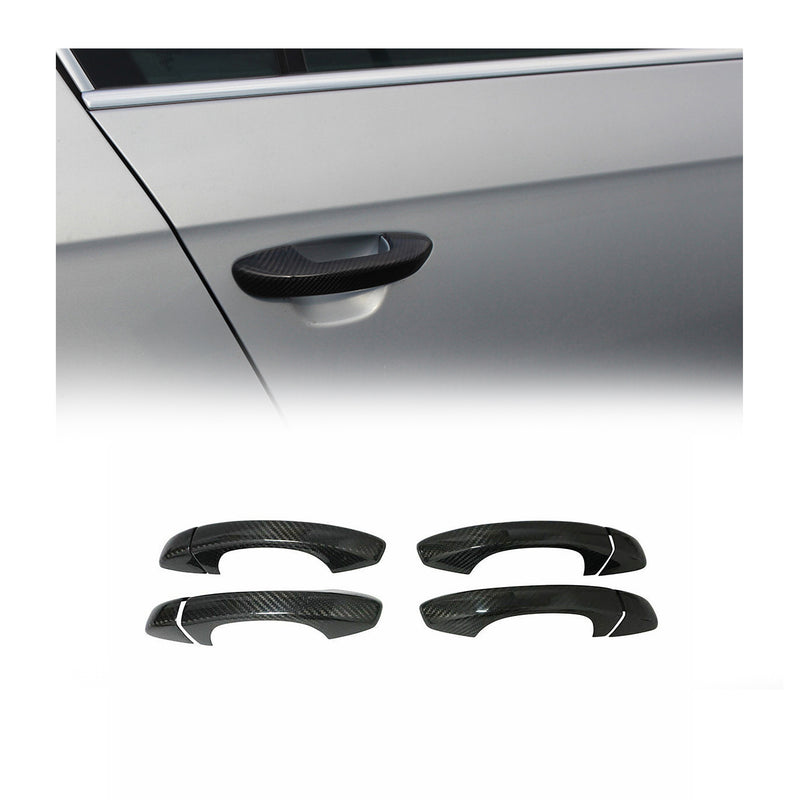 Türgriff Blende Türgriffkappen für Skoda Octavia 13-19 Superb 15-25 Carbon