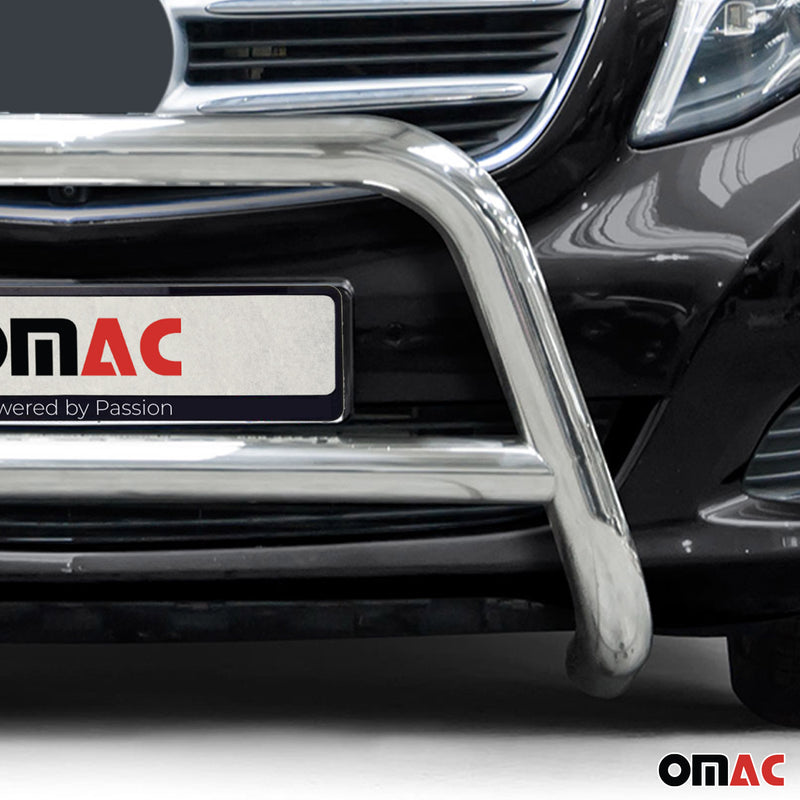 Frontbügel Frontschutzbügel für Mercedes Klasse 2014-2025 ABE Stahl Silber