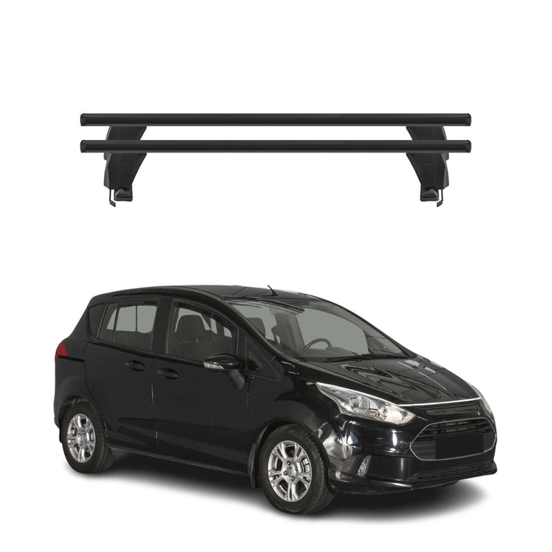 Menabo Dachträger Grundtäger für Ford B-Max 2012-2017 50kg Alu Schwarz 2 tlg