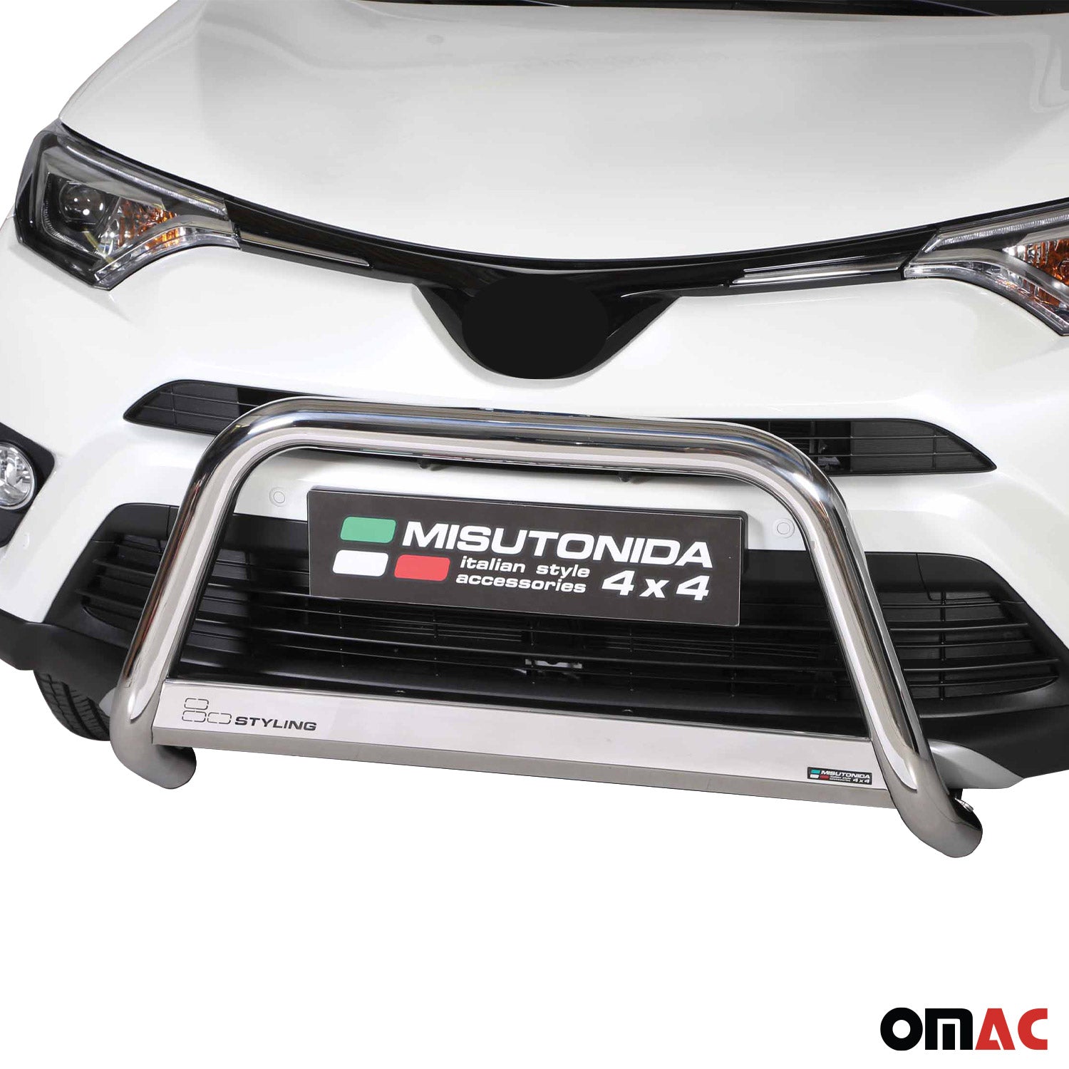 Frontbügel Frontschutzbügel für Toyota RAV4 Hybrid One 2016-2018 ø63 Stahl Grau