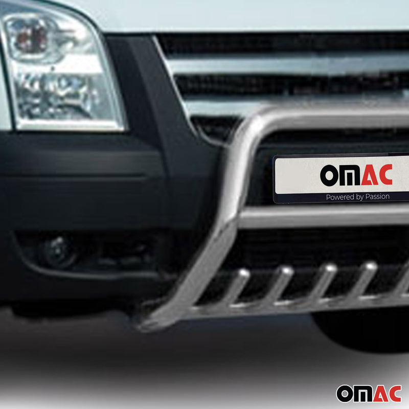 Front protection bar for Ford Transit 2006-2012 with ABE impact protection silver